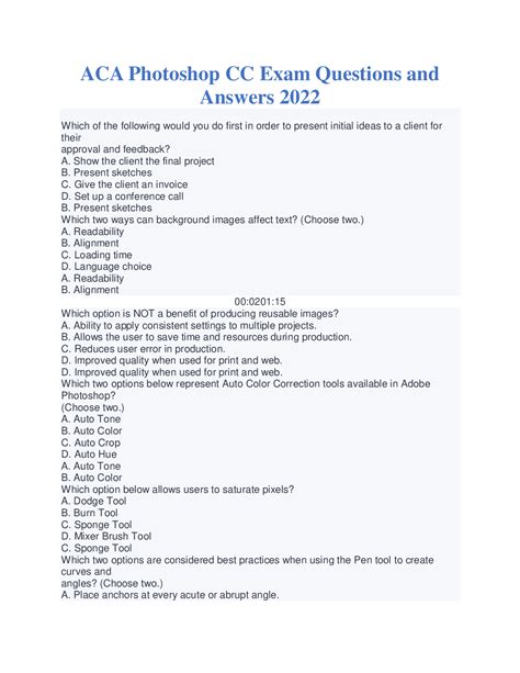 professional level exam questions.